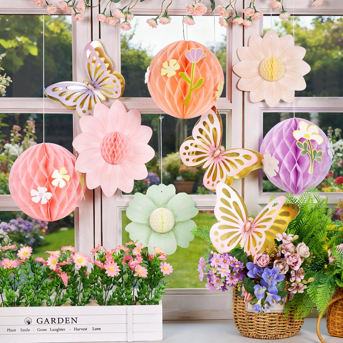 SUNBEAUTY 3D butterfly accents add whimsy to ceilings and walls
