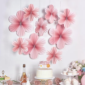 SUNBEAUTY 8-inch cherry blossom fan for small spaces and accents.