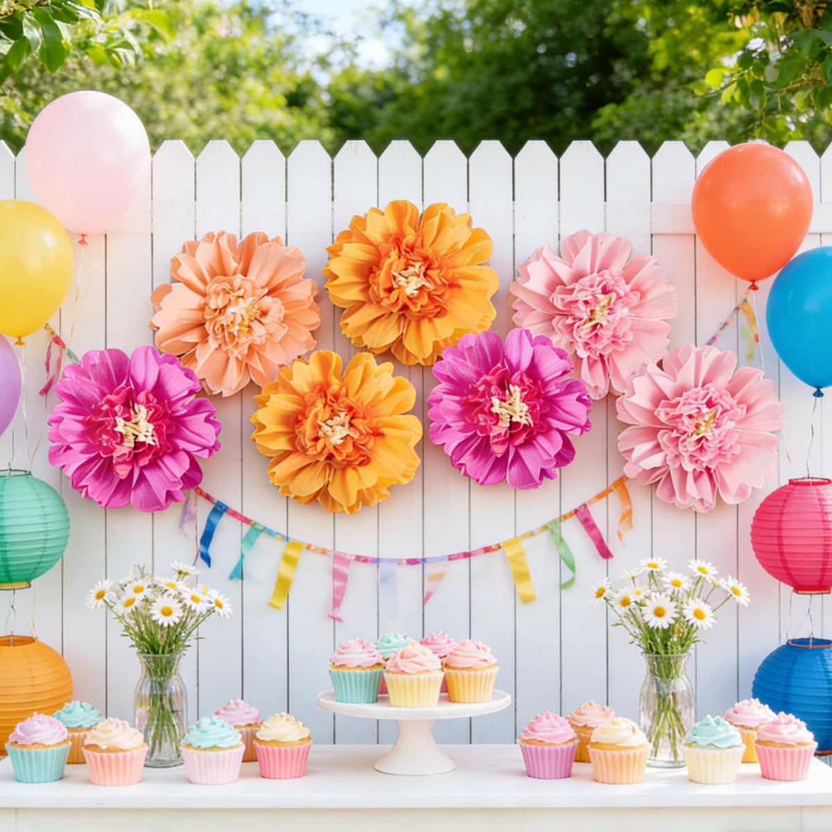 SUNBEAUTY backdrop for classroom displays and events.
