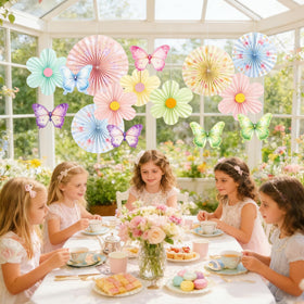 SUNBEAUTY Flower fans and backdrop perfect for wedding decor