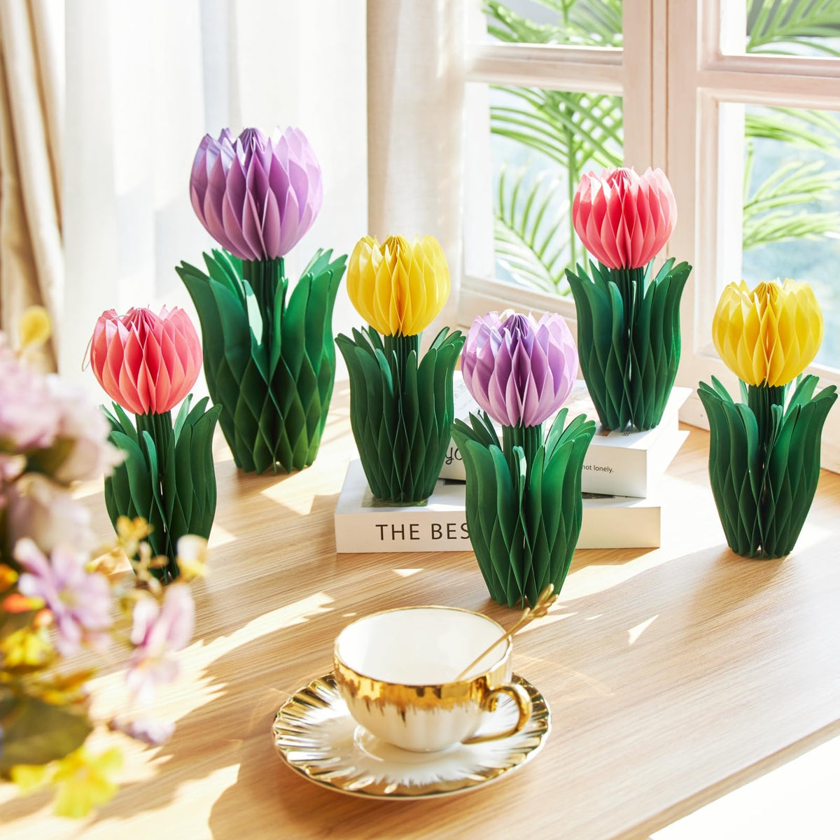 SunBeauty honeycomb tulips centerpieces suit weddings and spring celebrations