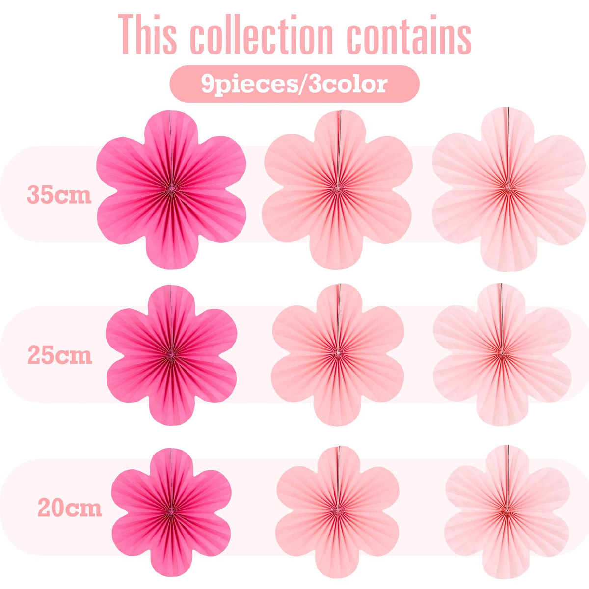 SUNBEAUTY paper flowers 35cm diameter creating dramatic wall focal point