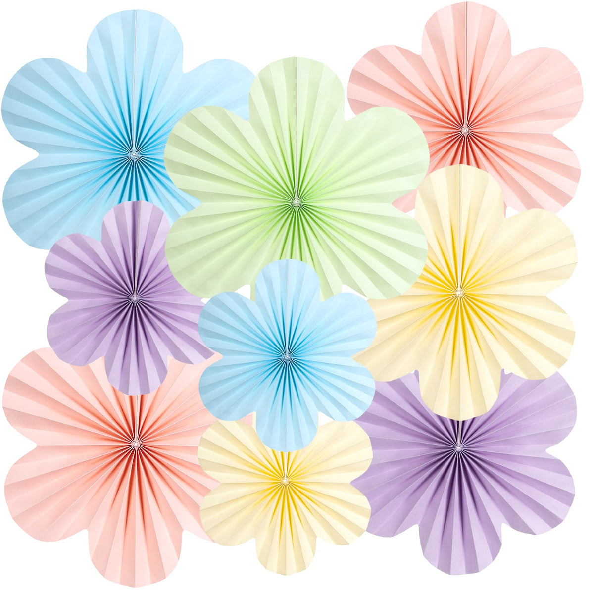 SUNBEAUTY pastel paper flowers 12in 3pcs create a soft wedding backdrop