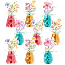 SUNBEAUTY spring wildflower centerpieces elevate tables with a garden-inspired look for events.