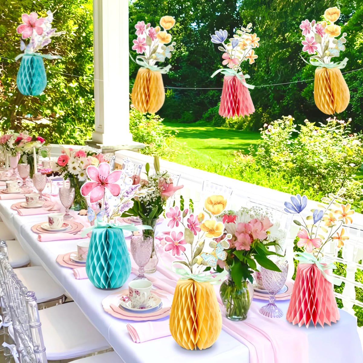 SUNBEAUTY wildflower set enhances ambient lighting with color pops under warm light.