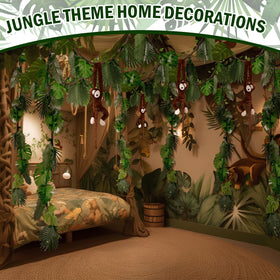 Suncalla 20 ft paper-core vines create immersive jungle visuals.