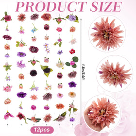 Suncalla artificial wildflower vines measure 1.8m for flexible decorating.