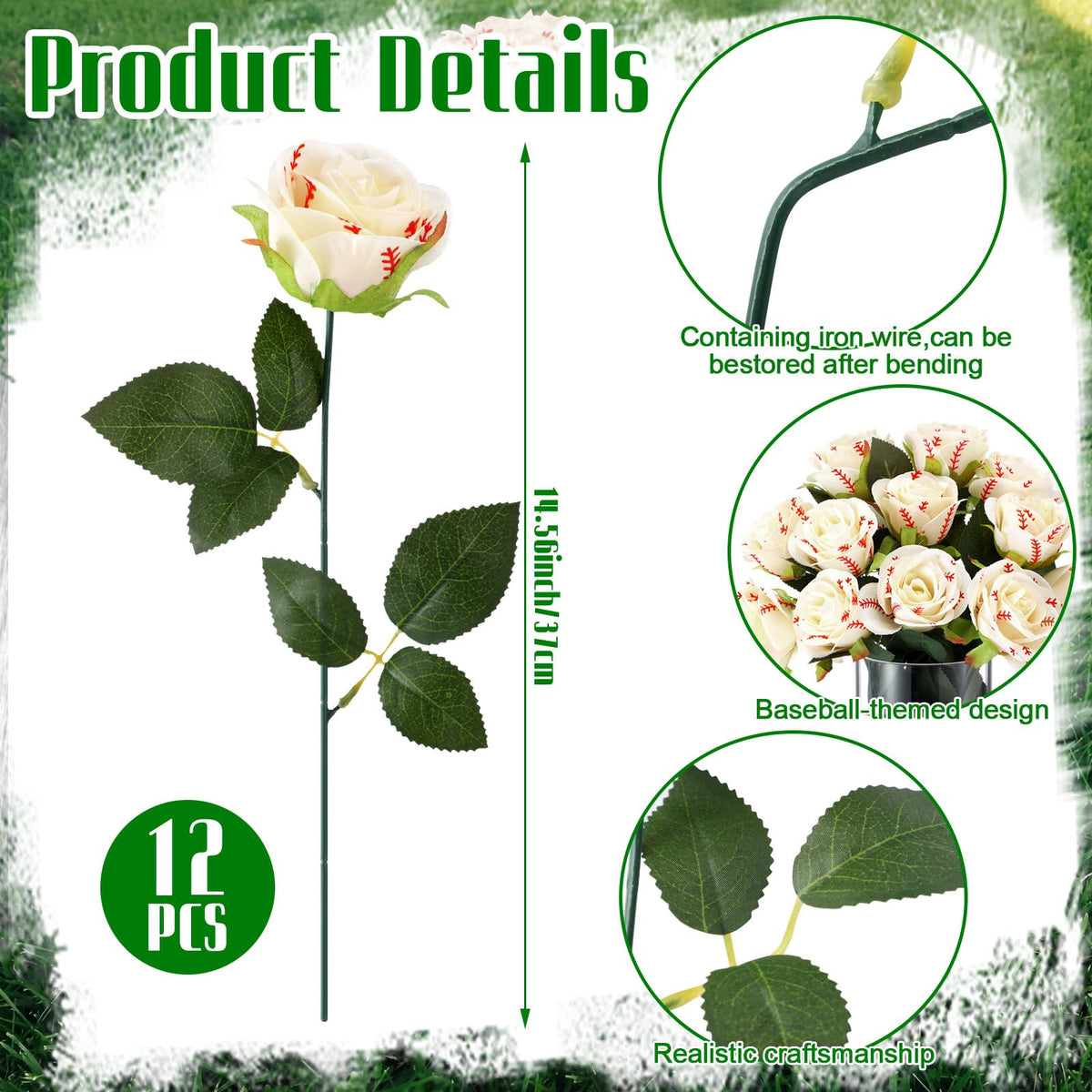 Suncalla baseball rose wedding decor adds cheerful table accents without upkeep