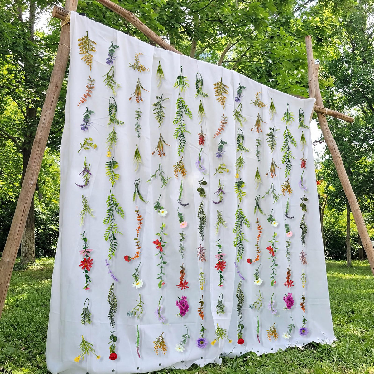 Suncalla bridal shower garland adds color to tables and décor.