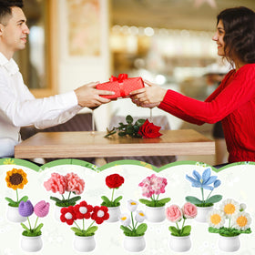 Suncalla crochet flower pots are durable and low-maintenance decor.