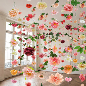 Suncalla flower garland 12 pcs drapes beautifully for arches and backdrops