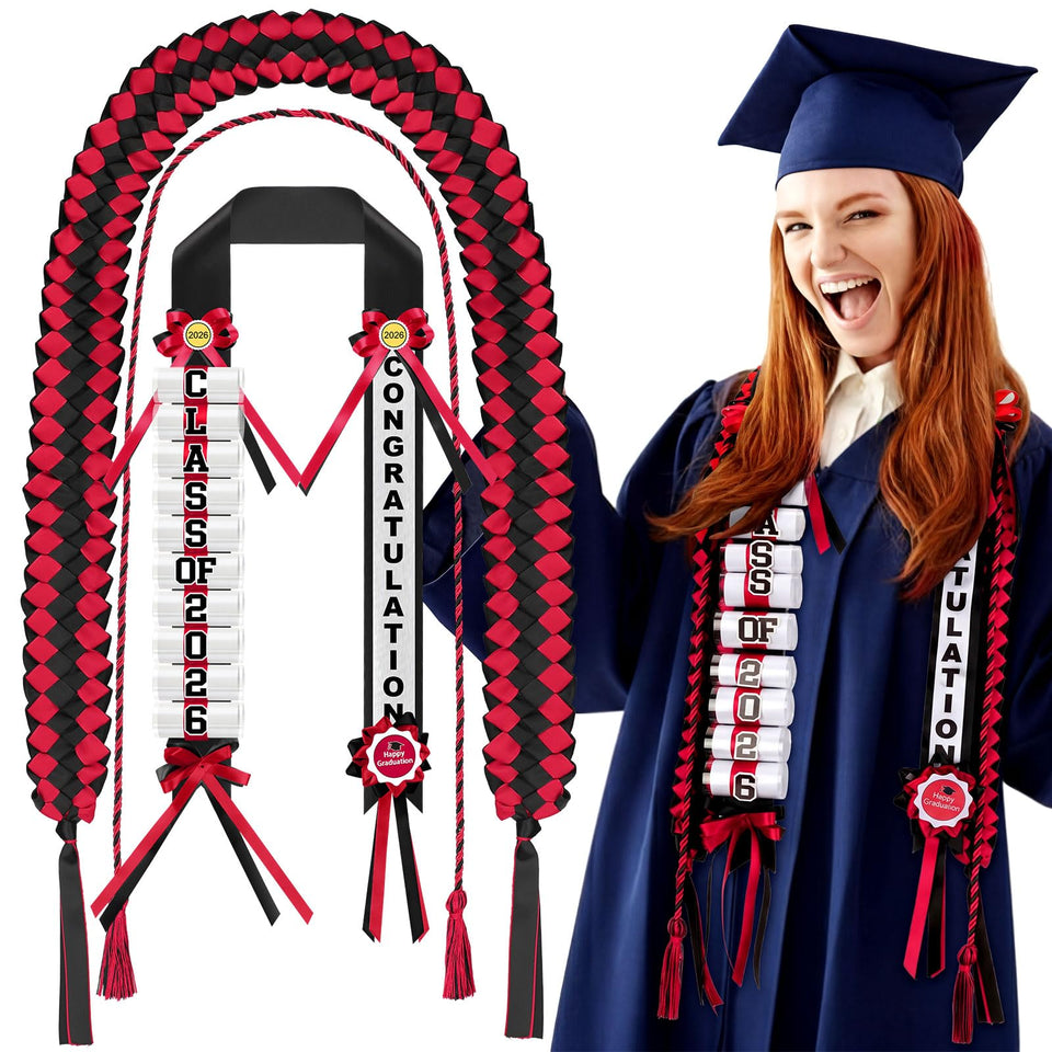 Suncalla Class of 2026 money lei with 12 pockets for cash display