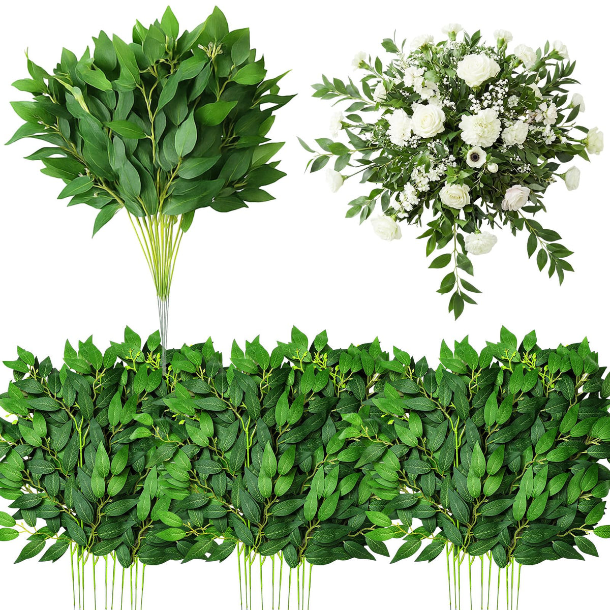 Suncalla Italian Ruscus stems bulk for versatile DIY decor