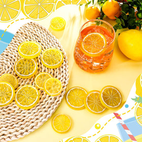 Suncalla lemon slices kitchen decor look-alike lemons for bright displays.