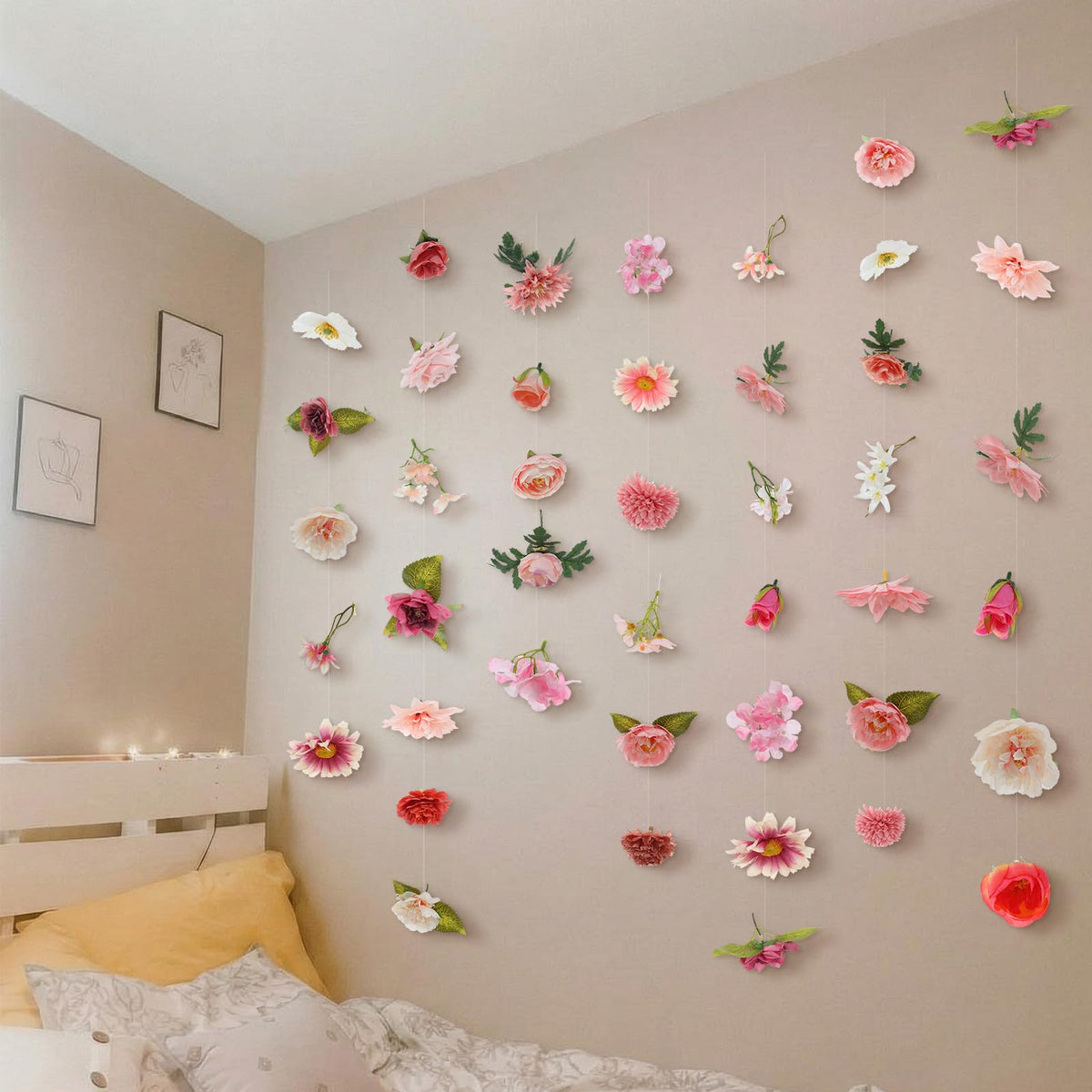 Suncalla pink garlands create seasonal charm for Easter, weddings, and celebrations.