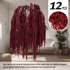 Suncalla red amaranthus strands create lush garlands for celebrations.
