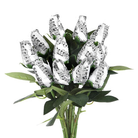 Suncalla sheet music flowers bouquet for weddings and music-themed decor