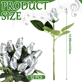 Suncalla silk cloth music-note flowers add elegance to home or event tables