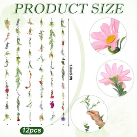 Suncalla silk garland ends with beads for easy setup and spacing.