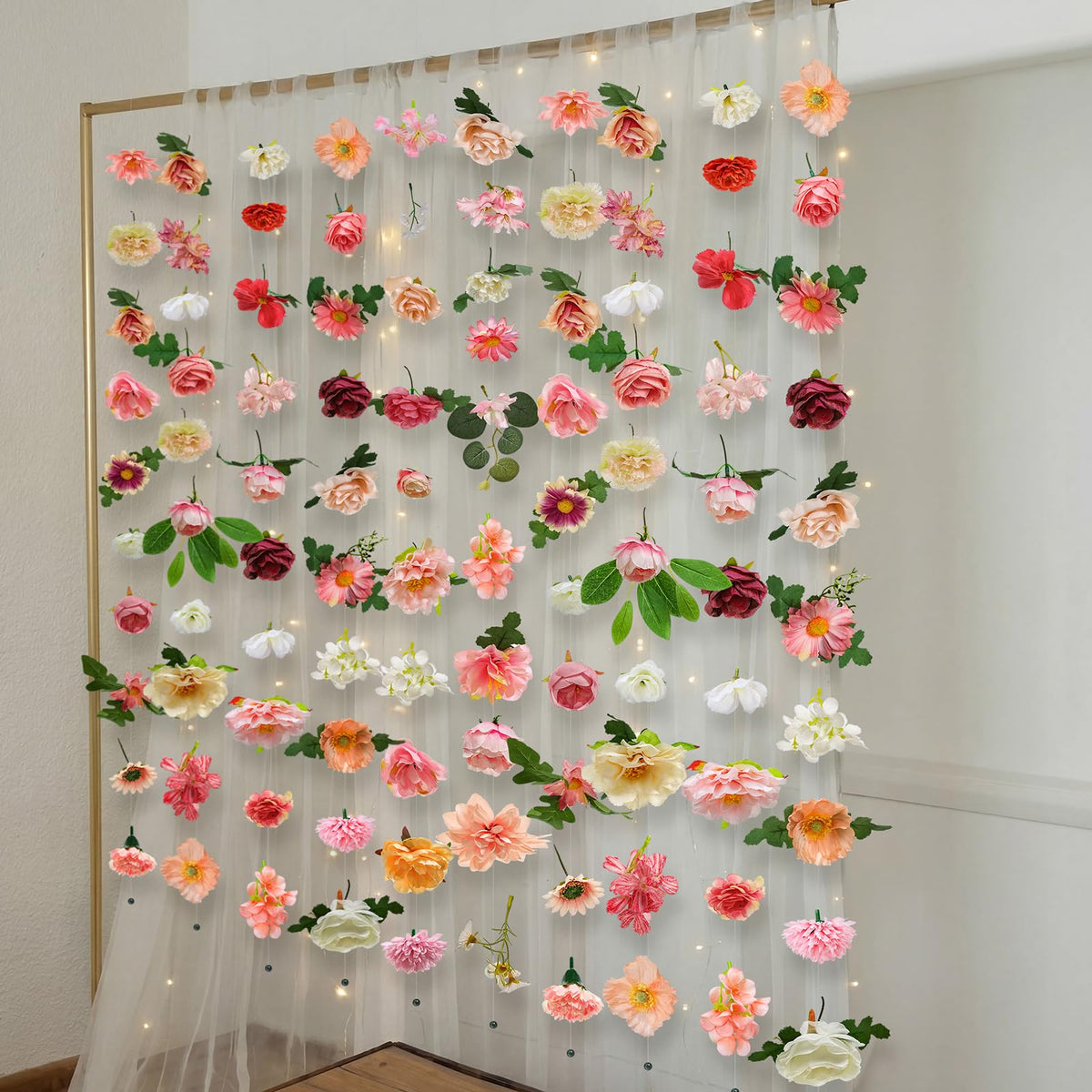 Suncalla wedding arch decor garland creates a romantic walkway