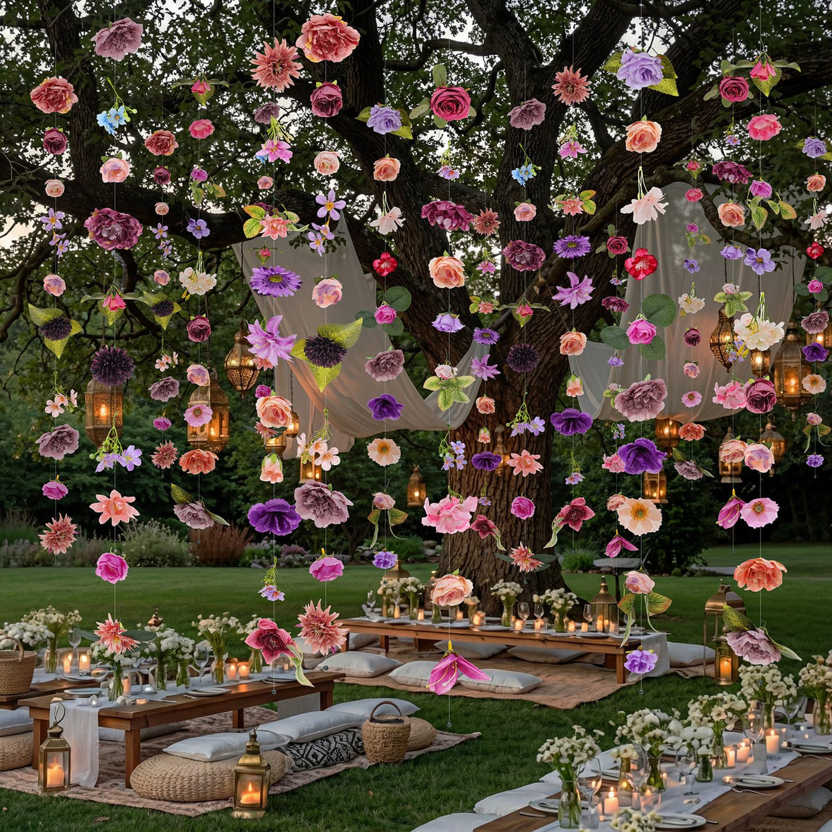 Suncalla wedding arch garland adds natural flair to ceremonies.