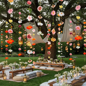 Suncalla wedding decor garlands elevating rustic floral arches