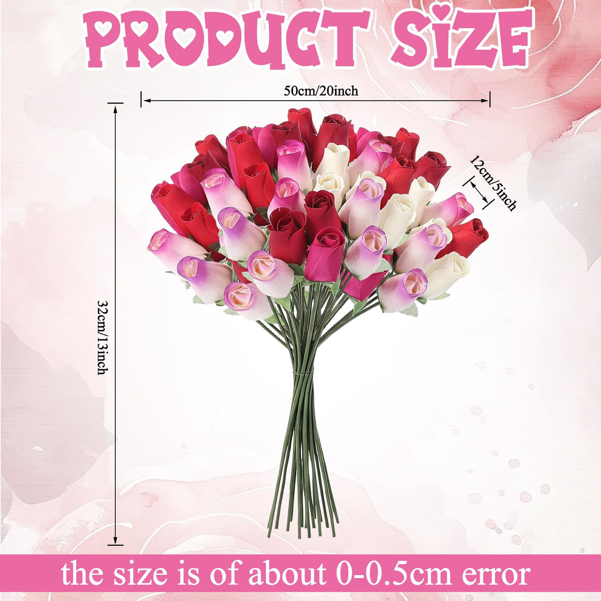 Suncalla 13-inch stem wooden rose perfect for wedding table centerpieces