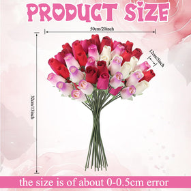 Suncalla 13-inch stem wooden rose perfect for wedding table centerpieces