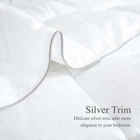 Sunflower comforter queen silver-border adds subtle elegance to bed decor