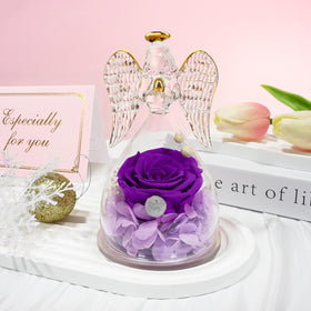 Sunia preserved rose retains vivid color and delicate form