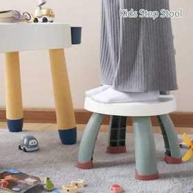 Sunkaioo Toddler Dino Chair anti-slip legs green, adds stability during preschool activities.