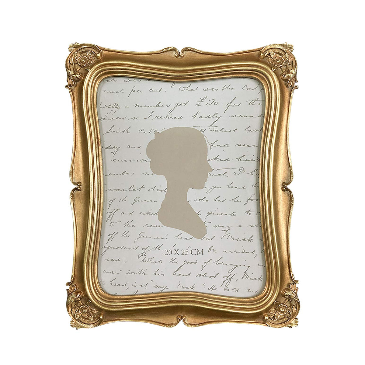 Sunlit Vintage Picture Frame 8x10 with gold front enhances wall or table display.