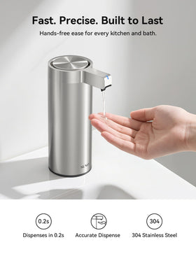 SUNLY touchless dispenser refill lid open showing easy refills