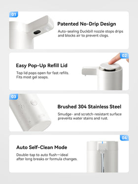 SUNLY stainless steel finish resists fingerprints and rust.