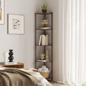 Sunmory rustic brown and black finish enhances decor