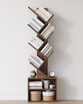 SUNMORY tree bookshelf assembly video demonstrating easy setup