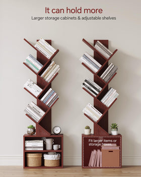 SUNMORY tree bookshelf open shelves ideal for books and decor.