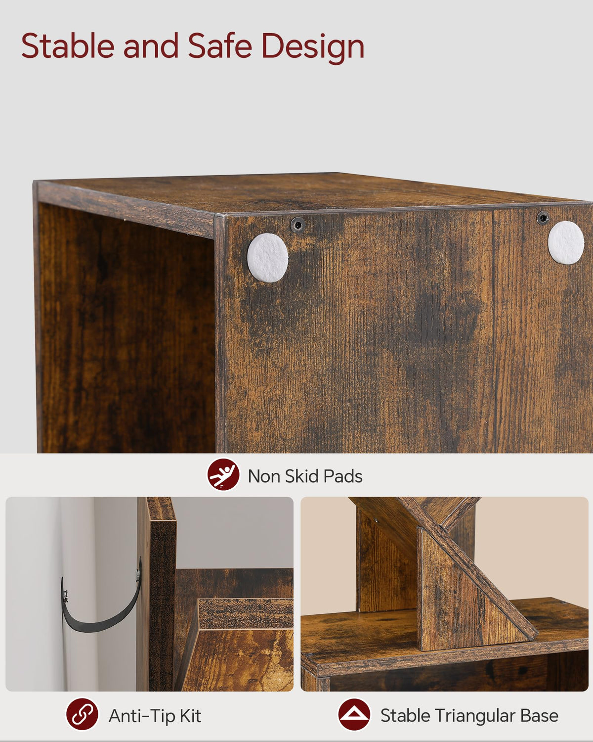 SUNMORY rustic brown finish highlights warm home decor