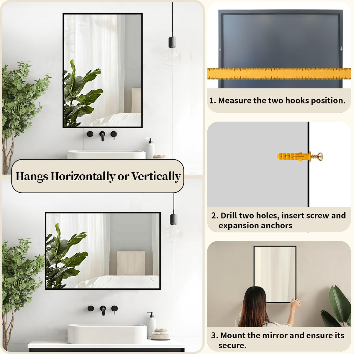 Sunniry nursery-use mirror provides gentle reflection for child-friendly spaces.