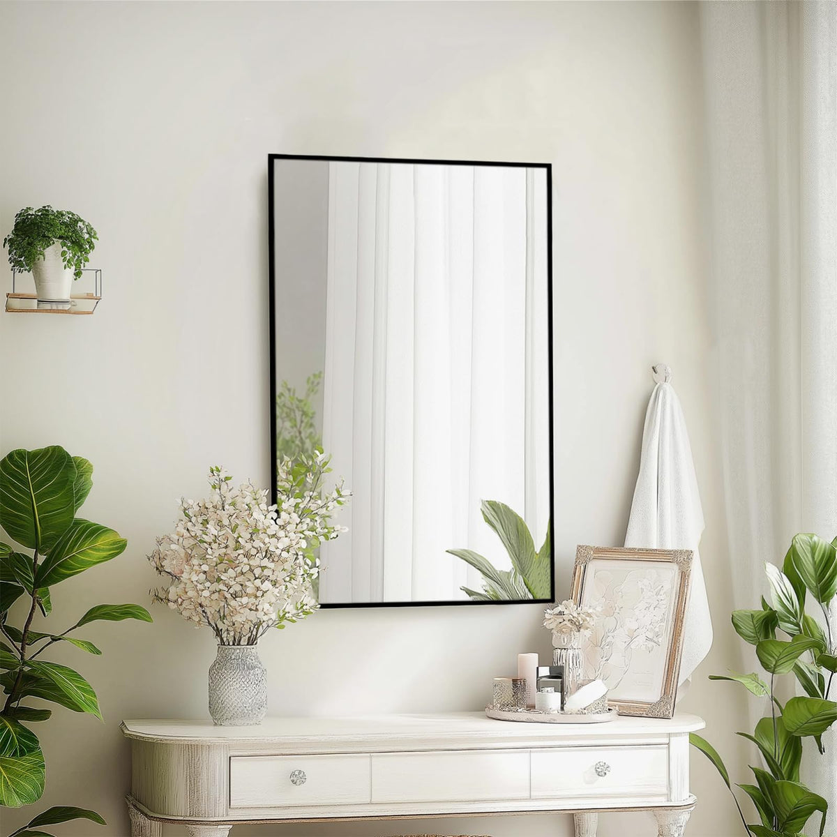 Sunniry wall-mount installation view with included hardware for easy setup.