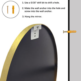 Sunniry round mirror in living room boosts openness and style