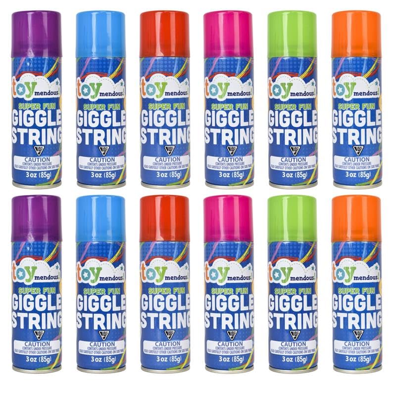 Sunny Days Giggle String red can for outdoor party color bursts and celebrations.
