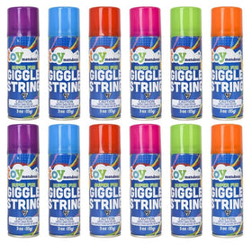 Sunny Days Giggle String red can for outdoor party color bursts and celebrations.