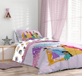 Sunny Side Up sham completes the 5-piece set for cohesive princess decor.