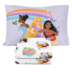 Sunny Side Up Disney Princess twin sheet fitted sheet with vibrant colors for cozy nights