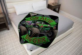 Sunny Side Up Monster Jam throw design adds color to beds.
