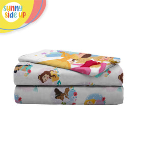 Sunny Side Up soft microfiber closeup shows gentle texture for smooth nights