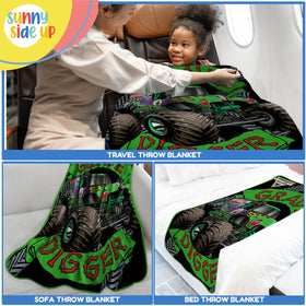 Sunny Side Up soft microfiber throw keeps evenings snug and comfy.