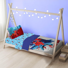 Sunny Side Up Spiderman bedroom decor scene versatile bedding for play and sleep