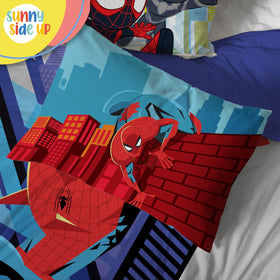 Sunny Side Up Spiderman standard pillowcase breathable microfiber for sweet dreams